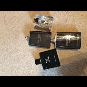 Men’s cologne lot. CHANEL DIOR JIMMY CHOO